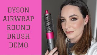 Dyson Airwrap | Round Brush Demo | How To | Tutorial | Wizzywoohoo