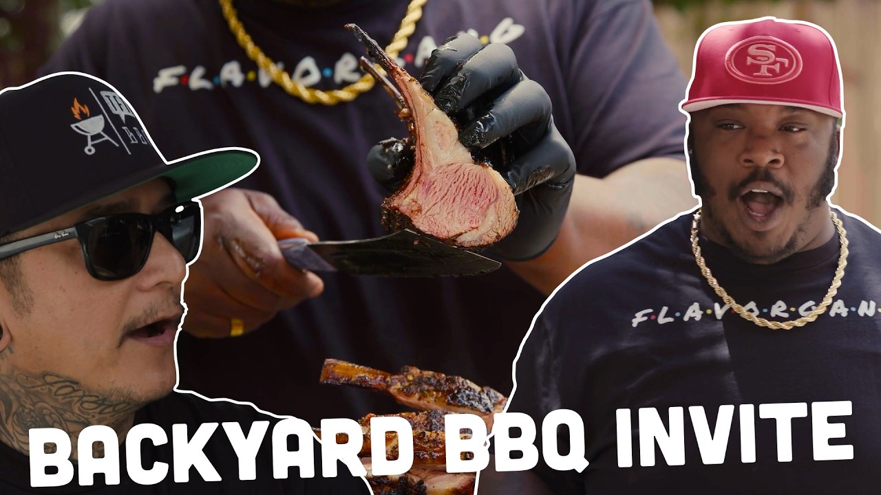 JUICY Like LUCY 🔥 BBQ Lamb PERFECTION! | Backyard BBQ Invite with Chuck’s Flavor Train & TFTI BBQ