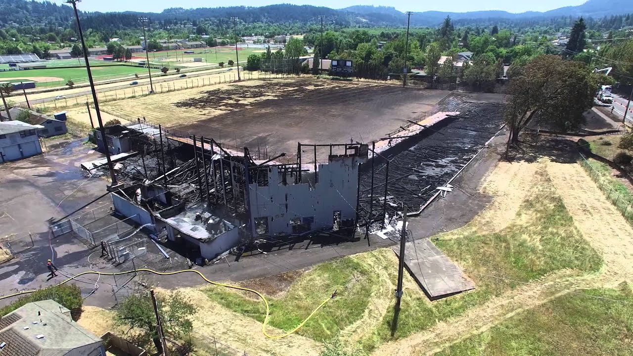 The aftermath of Historic Civic Stadium burning down YouTube
