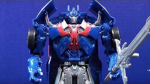TRANSFORMERS 4 AGE OF EXTINCTION SMASH & CHANGE OPTIMUS PRIME TOY REVIEW