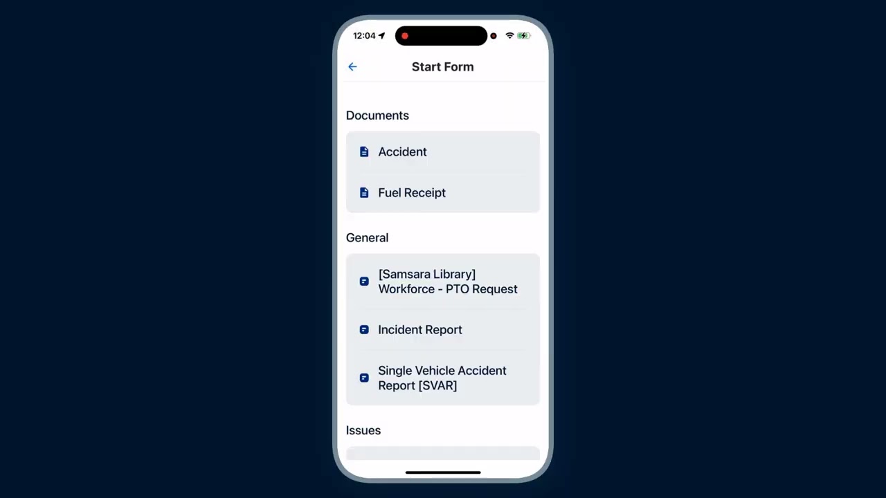 Приложение Samsara Driver: маршруты и навигация
