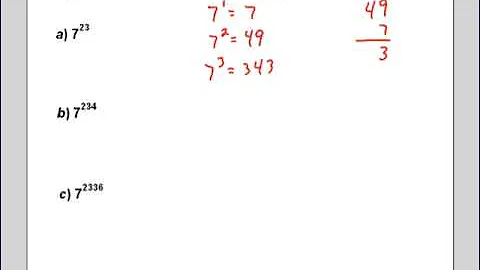 Units Digit of an exponential Part 1