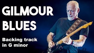 Gilmour Blues Backing Track in Gm #SZBT 13 chords