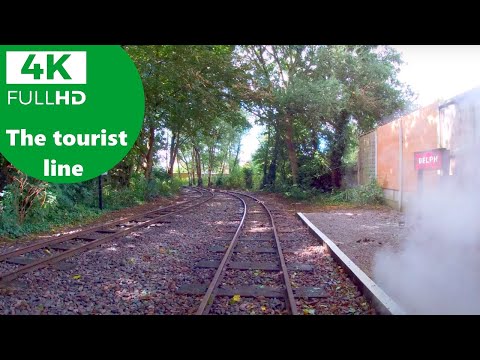 4K UHD - The West Lancashire Light Railway - Joffre - Drivers eye cab view right down the line