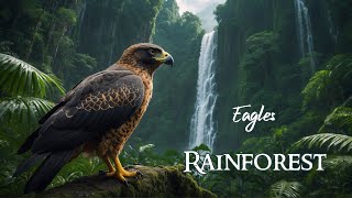 Deep Rainforest | Eagle Waterfalls | Deep Jungle | Nature &amp; Bird Sounds | Peaceful Relaxing Music