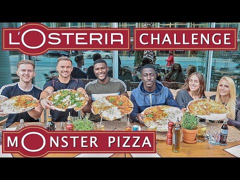 L'Osteria Monster Pizza Challenge | Mädchen gegen Jungs | Kopf in die Toilette stecken