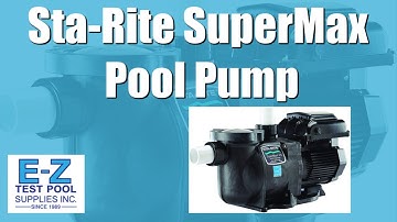 Programming the Pentair or Sta-Rite SuperMax VS Pump