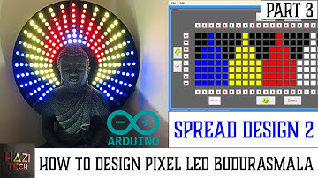 How To Design Patterns For Pixel LED WS2811/WS2812 Full Matrix බුදුරැස්මාලා / Chakra | PART 3