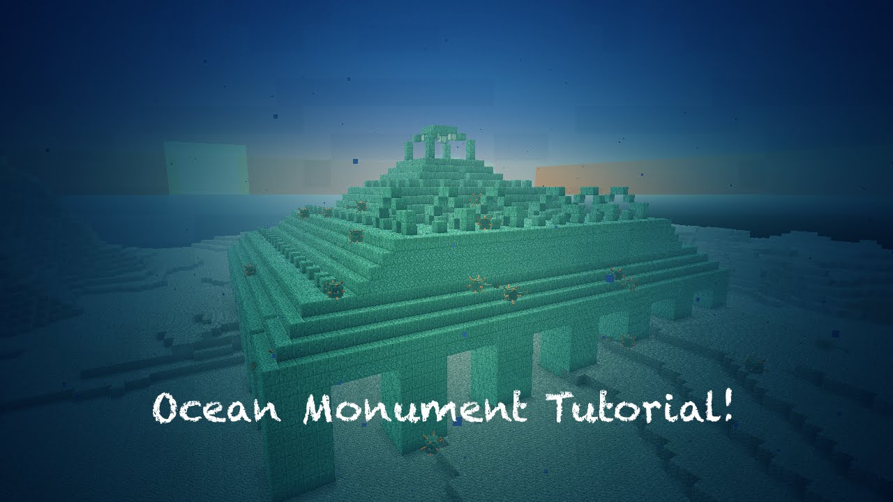 Minecraft Tutorial Ocean Monuments Youtube