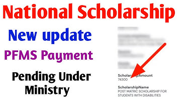 National Scholarship PFMS Payment New Update अब पैसा कब मिलेगा | NSP Payment Received 2022 | NSP2022