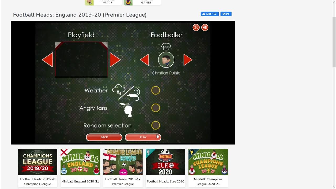 Football Heads Premier League 2019/20 Gameplay playing as Chelsea dvadi