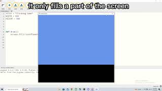 Pygame Zero Mu Editor Glitch! (Please Help!)