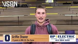 Ontario's Griffin Shaver after a 12 point performance in the Mansfield News Journal All-Star Game