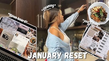 HOW TO RESET FOR 2022! Creating a vision board, cleaning, journaling, goal setting&new channel ideas