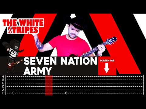 【THE WHITE STRIPES】[ Seven Nation Army ] cover by Masuka | LESSON | GUITAR TAB