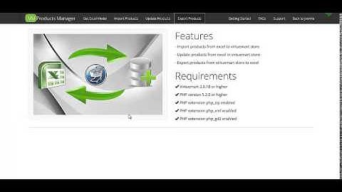 Virtuemart Export Products