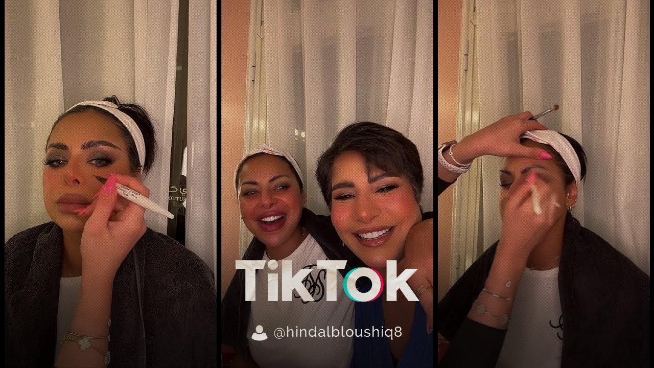 لايف تيك توك - ميك اب تتوريال مع أختي مي 🤍 والميكب ارتست روان الدويسان 💄😍🔥