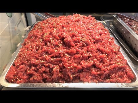 BeefTartare(Yughoe) 광장시장 육회 牛肉ユッケ  KwangJang-<strong>Market</strong>, <strong>Seoul</strong>, Korea [맛있겠다 Yummy]