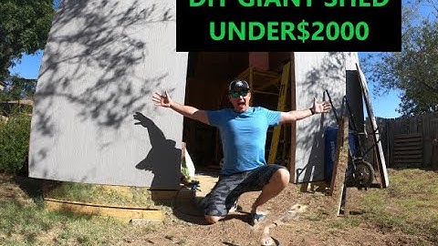 DIY 12x16 Shed with Loft and Climbing Wall $2000!!!