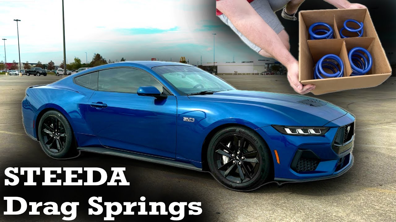 S650 Mustang STEEDA Drag Spring Install + 275 Rear tires and Custom ...