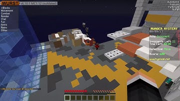 Minecraft 1.12 hacking on Hypixel using Wurst Client