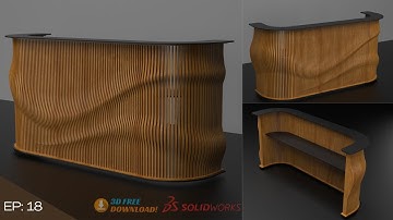 Solid works - Furniture Design | Parametric Modelling | Concept Table | EP18
