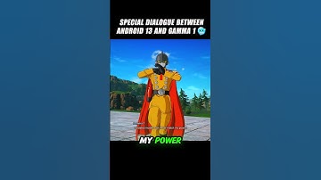 Special Dialogue Between Android 13 And Gamma 1 🥶 #crashout #gamma1 #sparkingzero #dragonballz #dbz