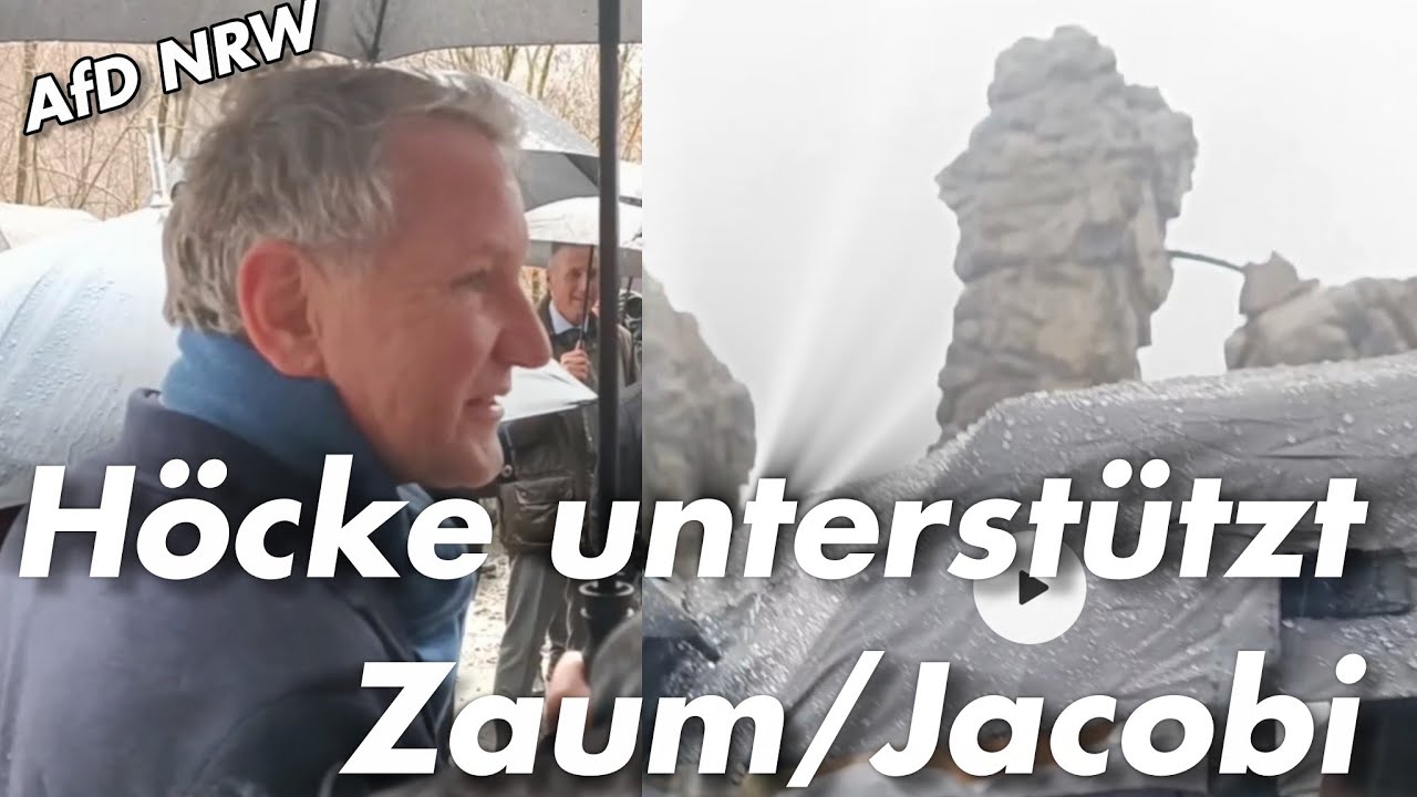 NRW AFD 👉🏻 HÖCKE SPRICHT VON NEUANFANG - Björn Höcke & Matthias Helferich Externsteine am 22.02.26