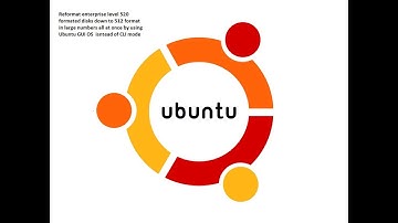 How to speed up formatting 520 formatted enterprise hard drives down to 512 format standard