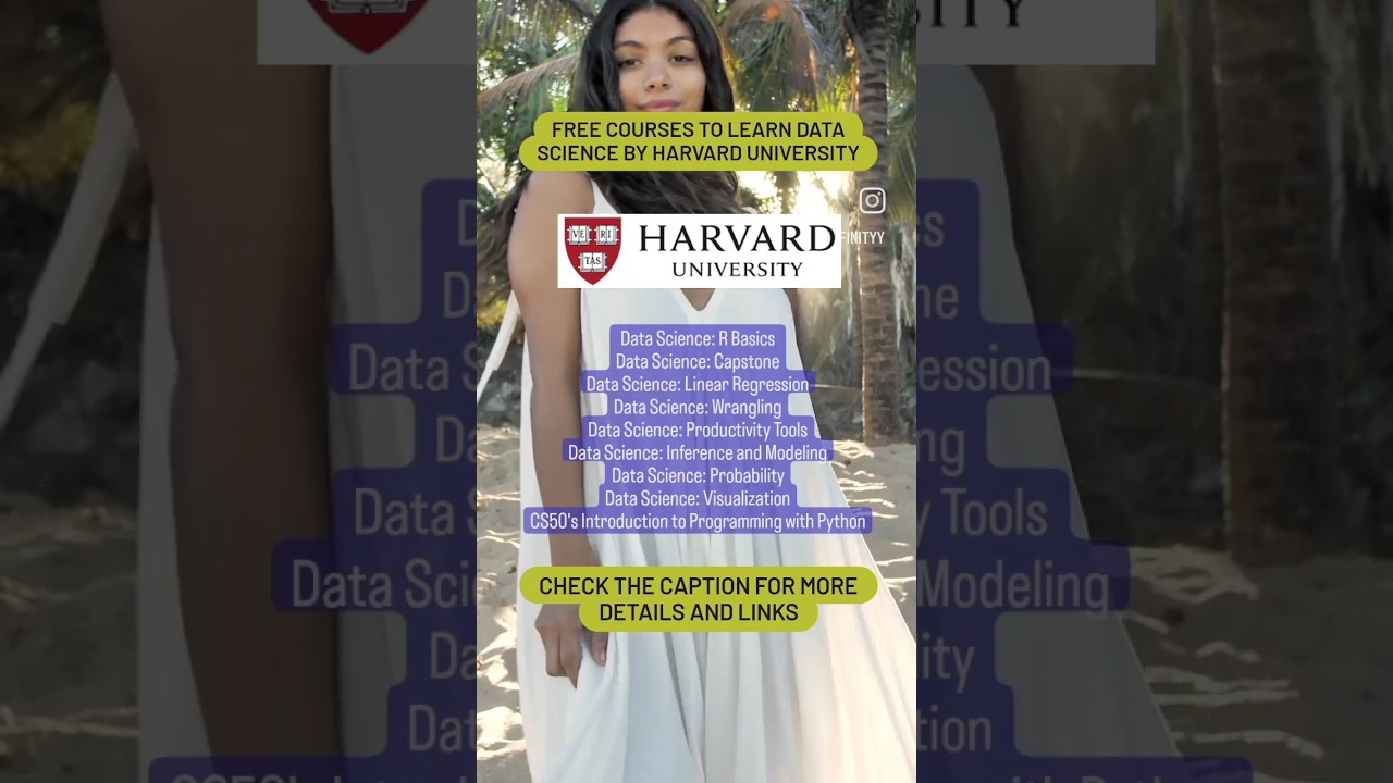 Free Harvard Courses to Learn Data Science Data | Follow @datainfinityy on Instagram For More Detil