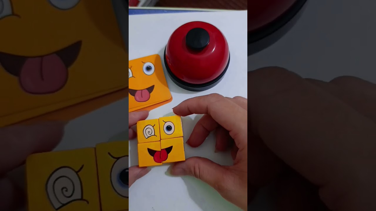 p49. “Wood Blocks + Funny Faces = ASMR Button Madness! 🔊🤣”