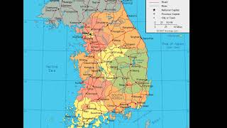 map of South Korea