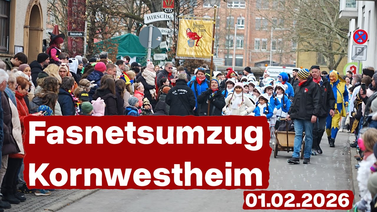 Fasnetsumzug Kornwestheim 2026 | Alle Zünfte & Gruppen