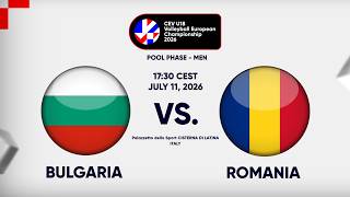 Full Match | Bulgaria vs. Romania | CEV U18 Volleyball European Championship 2026 | Men