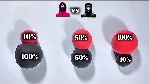 Squid Game: 10% vs 50% vs 100% - Intense Challenge!