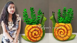 Snail Planter | Plastic Bottle Craft Ideas | Plastic Bottle Planter Ideas | Recycled Plastic Bottles