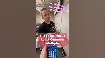 TI-84 Plus Tips and Tricks: Least Common Multiple #maths #ti84 #mathclass #tips #hacks #calculator