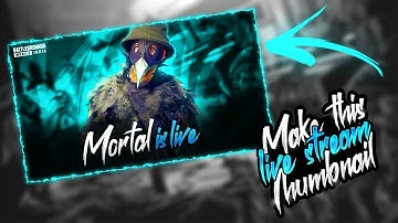 make this live stream Thumbnail on Android || thumbnail Tutorial || X GFX