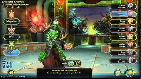 Allods Online Character Creation