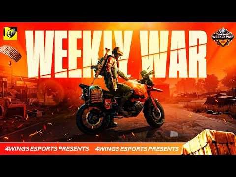 4WINGS WEEKLY WAR | DAY-1 | 8K | 4WINGS PRESENT | #bgmi #casting