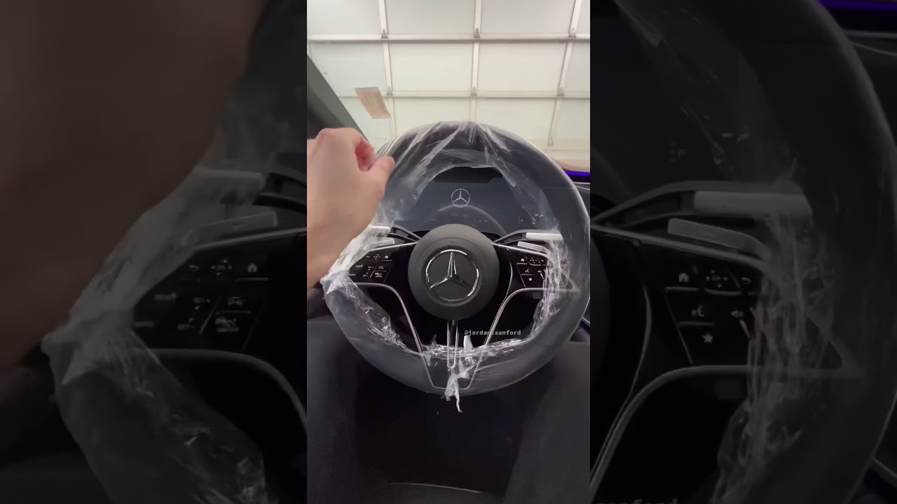 ⁣Unwrapping the all-new 2022 #MercedesBenz EQS 580 ✨⚡️ #oddlysatisfying #asmr #unboxing #cars #shorts