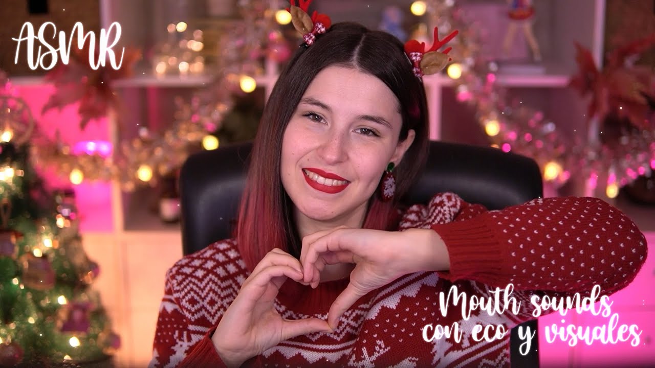 ASMR NO TALKING | Mouth sounds super cerca del micrófono con eco y visuales relajantes | BlueYeti