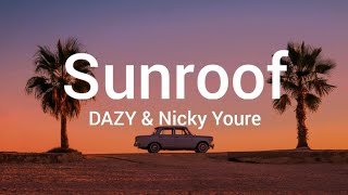 Video thumbnail of "Nicky youre,dazy - Sunroof(lyrics)🎶 [I got my head out the sunroof]"