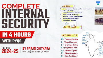 Complete Internal Security UPSC with PYQs in *4 Hours* | UPSC Mains GS 3 | UPSC Blueprint