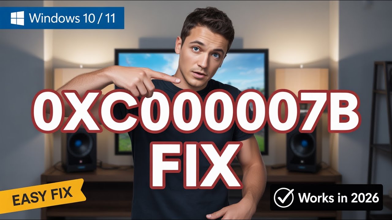 Исправление ошибки 0xc000007b в любой игре | Простое решение для Windows 10/11 (2026)