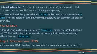 Celebrity Creating a Color Loop in JavaScript Without Using !important Wealth