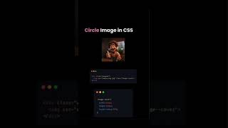 Circle Image in CSS #coding #mrcodding #shorts #shortfeed #shortvideo #explore #webdesign #htmlcss