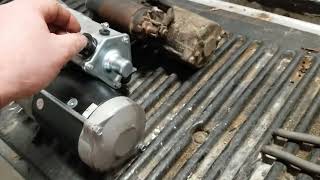 Amazon DB Electrical 410-52057 side by side comparison with 2001 Ford 7.3 diesel manual OEM starter