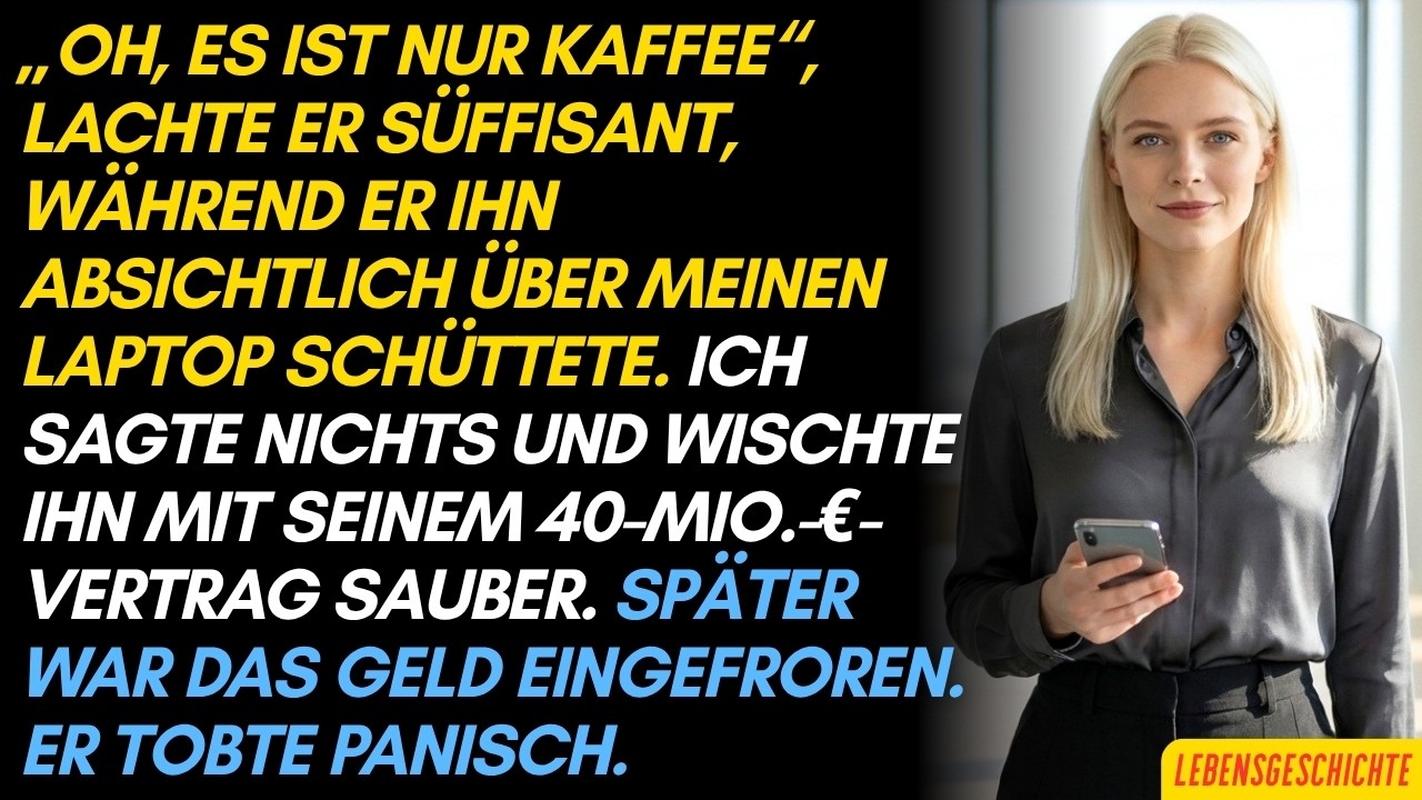Ich dachte, der Kaffee auf meinem Laptop wäre nur eine Demütigung unter vielen – bis der neue Geschäftsführer anfing, Verträge ohne mich umzuschreiben. „Das ist Verwaltungsaufwand“, lächelte er...