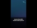 aurora borealis meets solar power